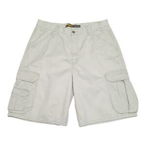 Vintage Levi's Silver Tab Cargo Shorts Khaki Beige Mens 36 Y2K Silvertab Retro